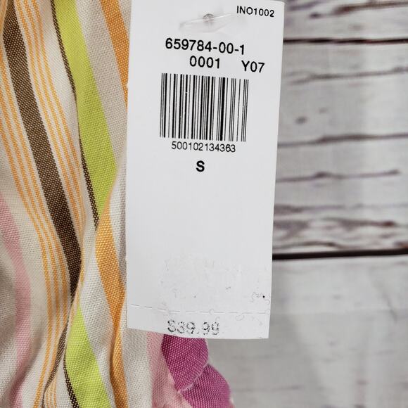 Old Navy New Women's Pink Striped Halter Pockets Romper Size Small - Picture 8 of 13